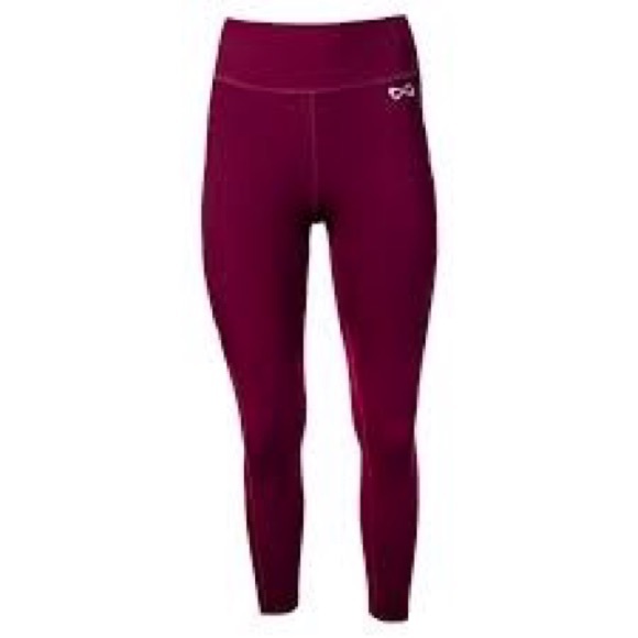 NFINITY Soft 7/8 Leggings - Maroon Sz L - Picture 3 of 6